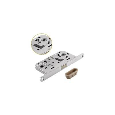 Защелка ADDEN BAU WC WC-5096 MAG M.CHROME (Хром матовый) врезная магнитная межкомнатная