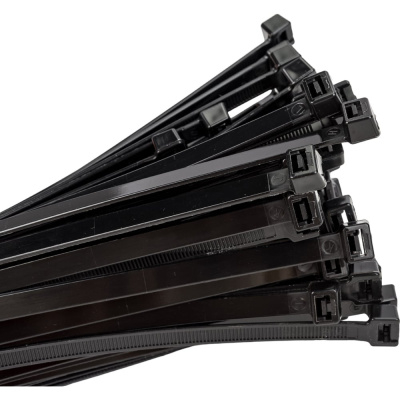 Нейлоновые стяжки FORTISFLEX КСС 9х760 черный 100 штук