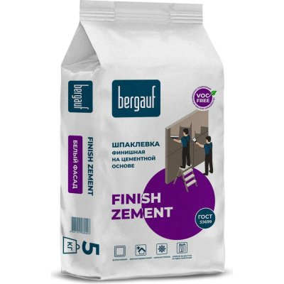 Финишная шпаклевка Bergauf Finish Zement (на цементной основе