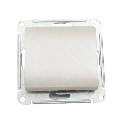 1-клавишный механизм переключателя Systeme Electric скрытой проводки Glossa 10А IP20 6 10AX платина