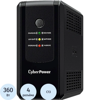 ИБП CyberPower UT650EIG [линейно-интерактивный, 360Вт/650ВА,4xIEC 320 C13]