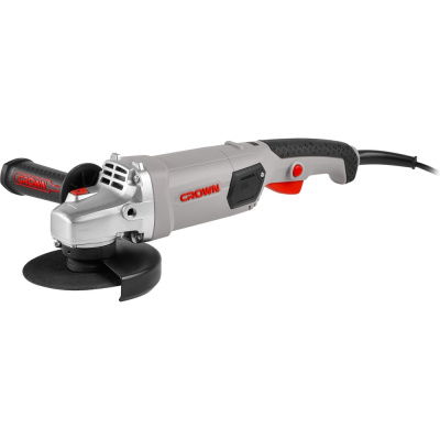 Двуручная угловая шлифмашина CROWNCT13506-125Nпредназначена для выполнения работ в строительстве и на