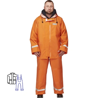 Костюм влагозащитный КПК Fisherman's WPL оранж 60-62/170-176