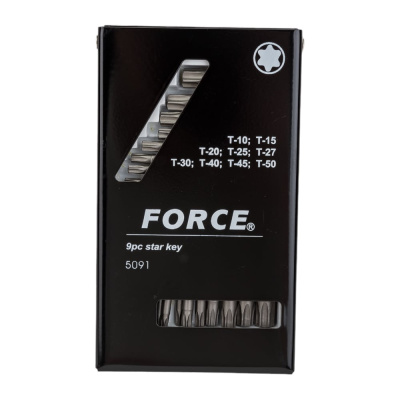Набор Г-образных звезд 9 предметов FORCE 5091 охватывает несколько типовых размеров
