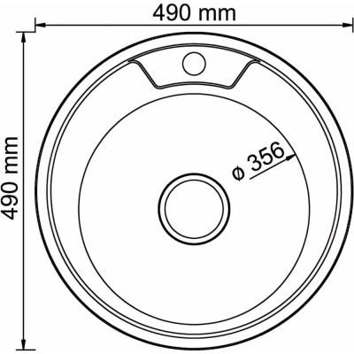 Круглая мойка MIXLINE 528183