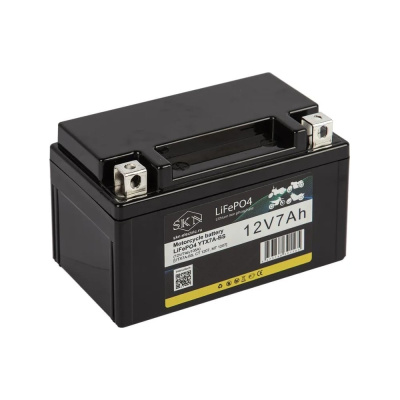 Аккумулятор для мототехники SKN LiFePO4 YTX7A-BS (12V/7Ah/105A) [UTX7A-BS, CT 1207, MT 1207]