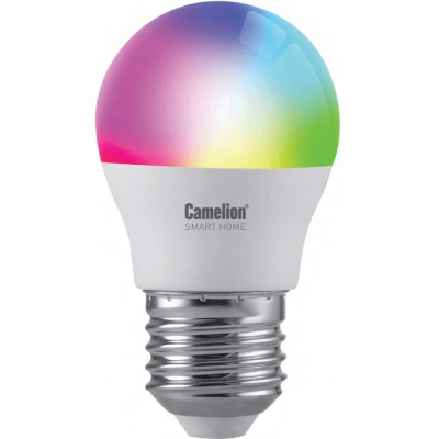 Дополнительные технические характеристики светодиодной лампы Camelion Smart Home LSH7/G45/RGBСW/Е27/WIFI 7Вт Е27
