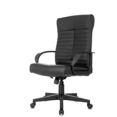 Кресло БР Комус Мебель Echair 659, экокожа, черн, пластик