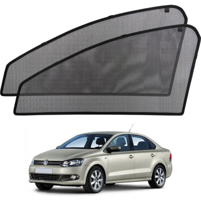 Шторки магнитные на передние боковые стекла Voron Glass а/м Volkswagen Polo V 2009-2020 2шт MFV011