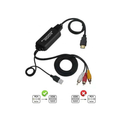 Кабель-конвертер PALMEXX ADP033 RCA(m)-HDMI(m), 1080p/60Hz PX/ADP-AV2HDMI