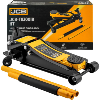 Домкрат подкатной гидравлический двухпоршневой JCB 3т (h min 85мм, h max 430мм)