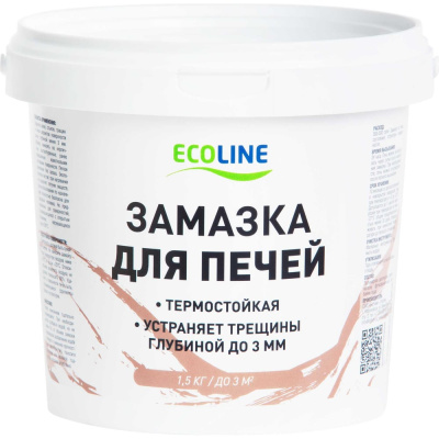 Замазка (обмазка) для печей, каминов и дымоходов ECOLINE