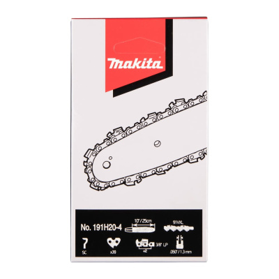 Цепь 25 см/10", шаг 3/8", паз 1.3 мм, 39 звеньев, 91VXL Makita