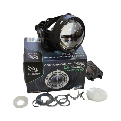 Светодиодная линза Clearlight 3.0 BI-LED серия PRO, крепление "гайка", 1 шт