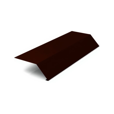 Планка карнизная МЕТАЛЛИК И КО 65x100x2000, Оц 0.40, RAL 8017, в пленке