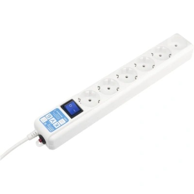 Сетевой фильтр Power Cube PRO, 3.0 м белый 16А/3,5кВт(SPL(5+1)-16B-P-3М)