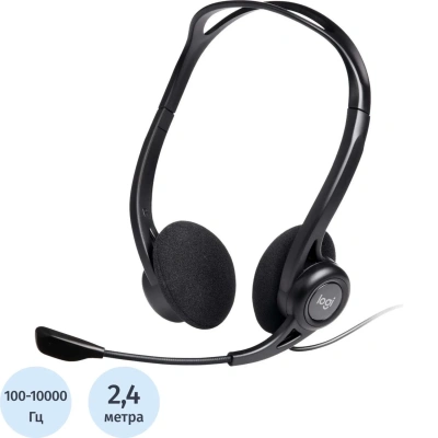 Гарнитура Logitech Headset PC 960, Stereo, OEM, USB, [981-000100]