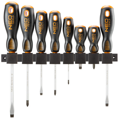 Набор отверток NEO Tools SL/PH 8 шт двухкомп рукоятка