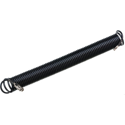 Шланг спиральный черный полиуретановый профи (15 м; 5х8 мм) Pegas pneumatic