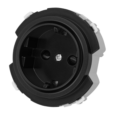 Розетка TDM ELECTRIC 2п+з 16а 250в с защитными шторками агат, "байкал"