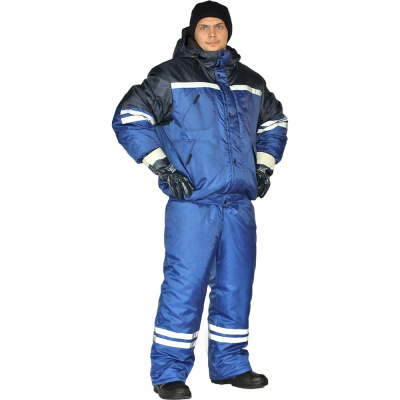 Зимний костюм URSUS СТИМ васильковый/темно-синий КОС634-031; 56-58, 170-176