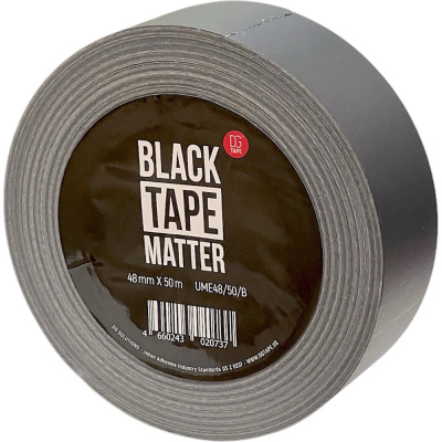 Клейкая лента DGTAPE ultraMATT EXPO - Гаффа тейп 48мм/50м - Черный