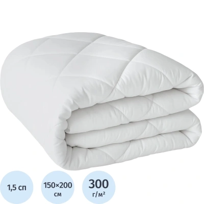 Одеяло стеганое, окантованное, всесезонное,150х200,300 г/кв м,СХМ-16-3