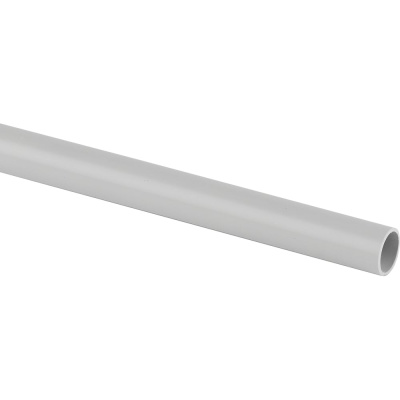 Труба ЭРА trub502pvc пвх, гладкая, жесткая 2х метровая, легкая, серая, d 50 мм, 18 м