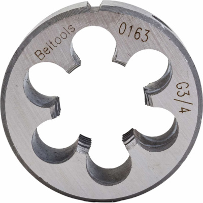 Трубная плашка Beltools G3/4" 14Н диаметр нарезаемой резьбы=26,441 D=55 мм