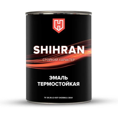 Эмаль термостойкая SHIHRAN желтая, ral 1003, до +400°С, 0.8кг