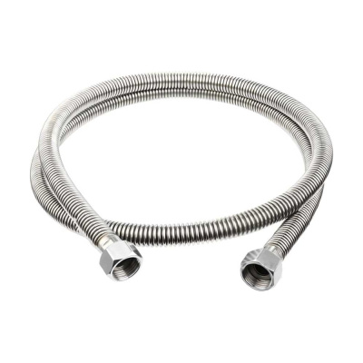 Газовая подводка сильфонная ViEiR 2 шт, 1/2", 80 см, гайка–гайка, нержавеющая AISI 304