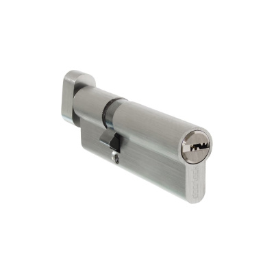 Цилиндр Doorlock V K2300AB N серия Variant, никелированный, 70xK30мм, кл/пов. кнопка, 5 перф.ключей