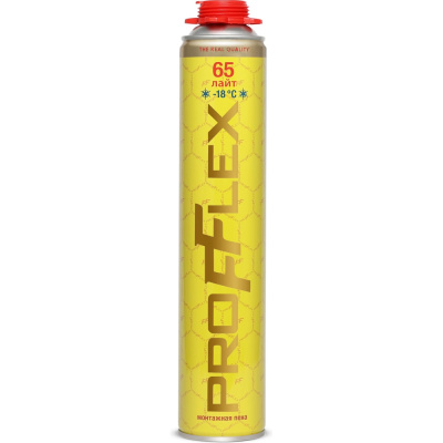 Пена монтажная PROFFLEX PRO 65 л, Лайт, зима