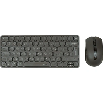 Набор клавиатура+мышь RAPOO беспроводная 9050S, цв. Dark Grey