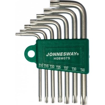 Комплект угловых ключей Jonnesway TORX