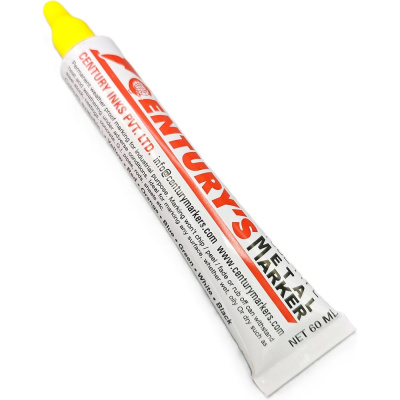 Маркер-краска в металлической тубе Century Markers Century Tube Metal Marker, 3,0 мм, упаковка 10 шт, желтый