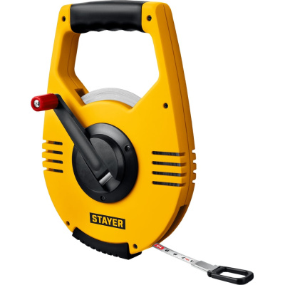 Геодезическая стальная мерная лента STAYER Racer 100 м 34186-100