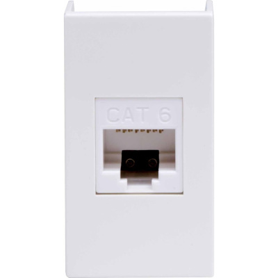 Компьютерная розетка DKC RJ45, кат.6, 8P8C, Viva, белая, 1 модуль, 1 шт.