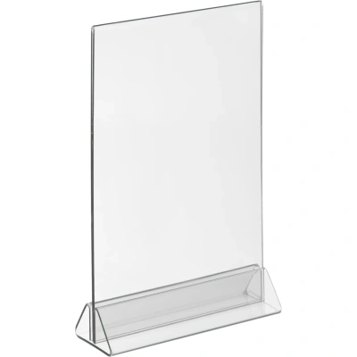 Ценникодержатель настол Комус под меню,треуг.осн.ACR-MENU HOLDER А5,10шт/уп