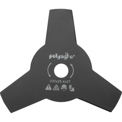 Диск для триммера 230x25.4х1.4 мм, 3 лопасти POLYAGRO