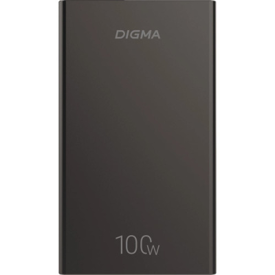Мобильный аккумулятор DIGMA DGPD100WA 20000mAh QC3.0/PD3.0 100W 5A 2xUSB-A/2xUSB-C черный