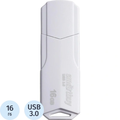 Флеш-память Smartbuy UFD 3.0/3.1 16GB CLUE White (SB16GBCLU-W3)