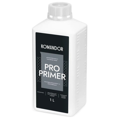 Грунтовка-концентрат KOMANDOR PRO PRIMER УНИВЕРС. 1 л