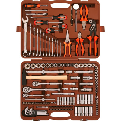 Универсальный набор инструмента 1/2"DR, 3/8"DR и 1/4"DR Ombra