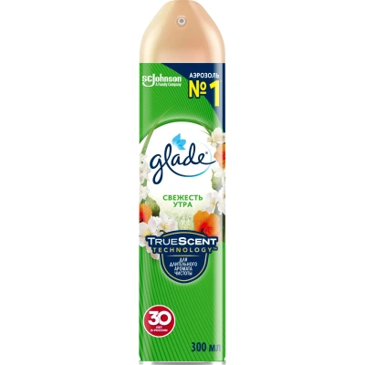 Освежитель воздуха аэрозольный 300 мл, GLADE "Свежесть утра"