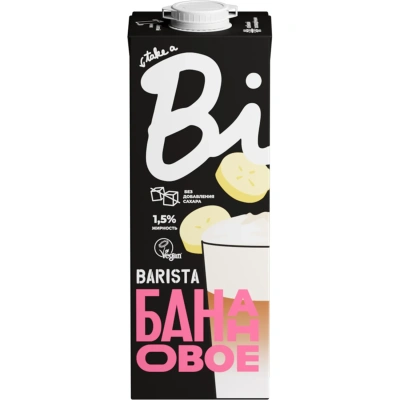 Напиток растительный Bite Бариста овсяно-банановый, ультрапаст., 1 л