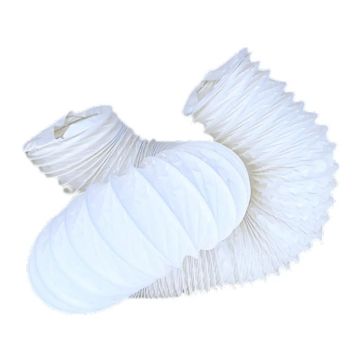 Гибкий полимерный воздуховод DEC International PVC White -102 мм, 10 м