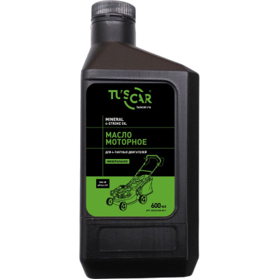 Масло минеральное 4-х тактное 0.6 л, SAE30, API SJ/CF TUSCAR
