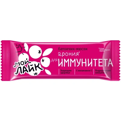 Батончик мюсли Леовит Арония для иммунитета, (30б/25г) 132349