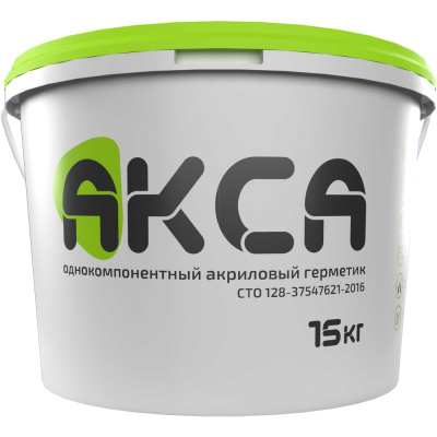 Герметик АКСА ведро 15кг серый СТО 128-37547621-2016 для локальной ремонта деформационных швов панельного домостроения
